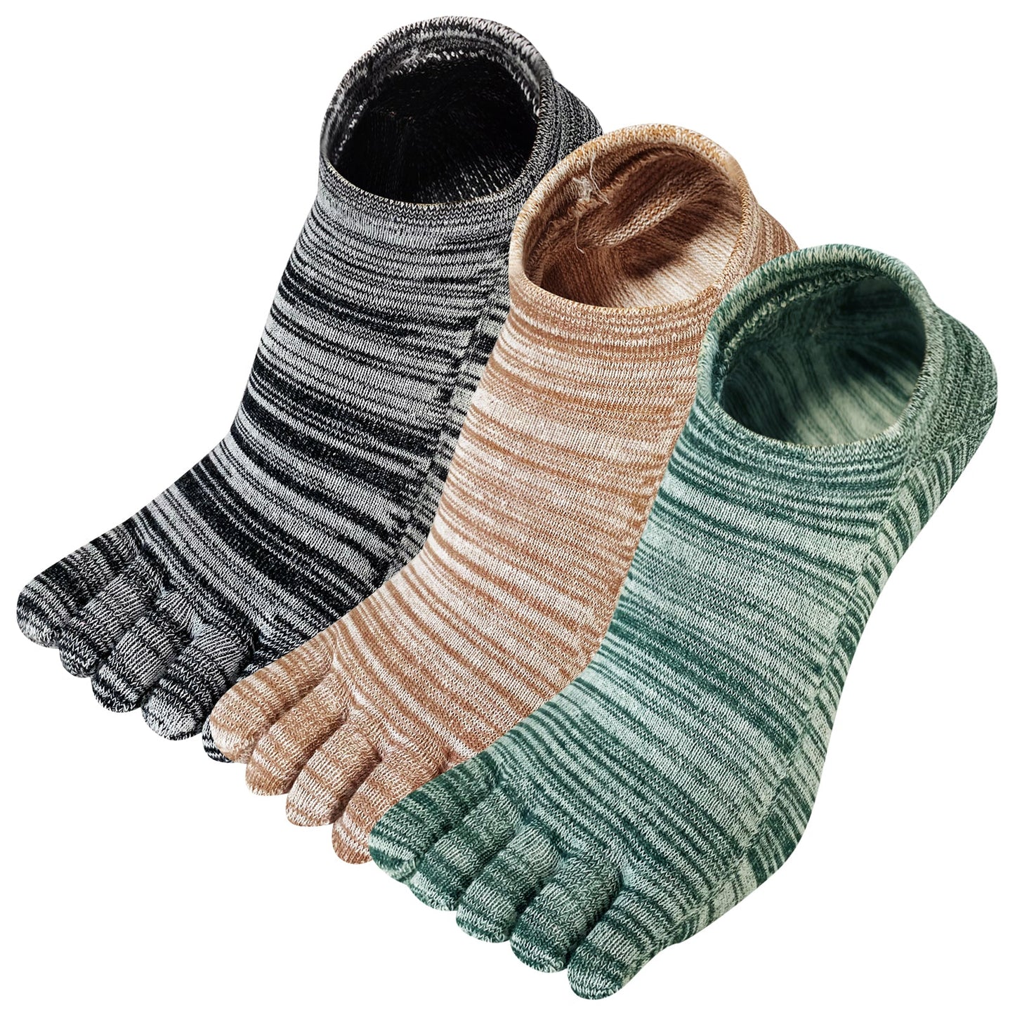 ZFSOCK's Five Finger Men's Socks - Comfortable and Breathable Footwear (3 Pairs)