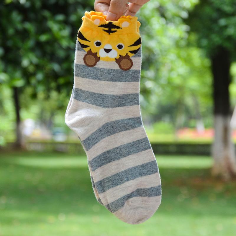 stripes tiger socks for women