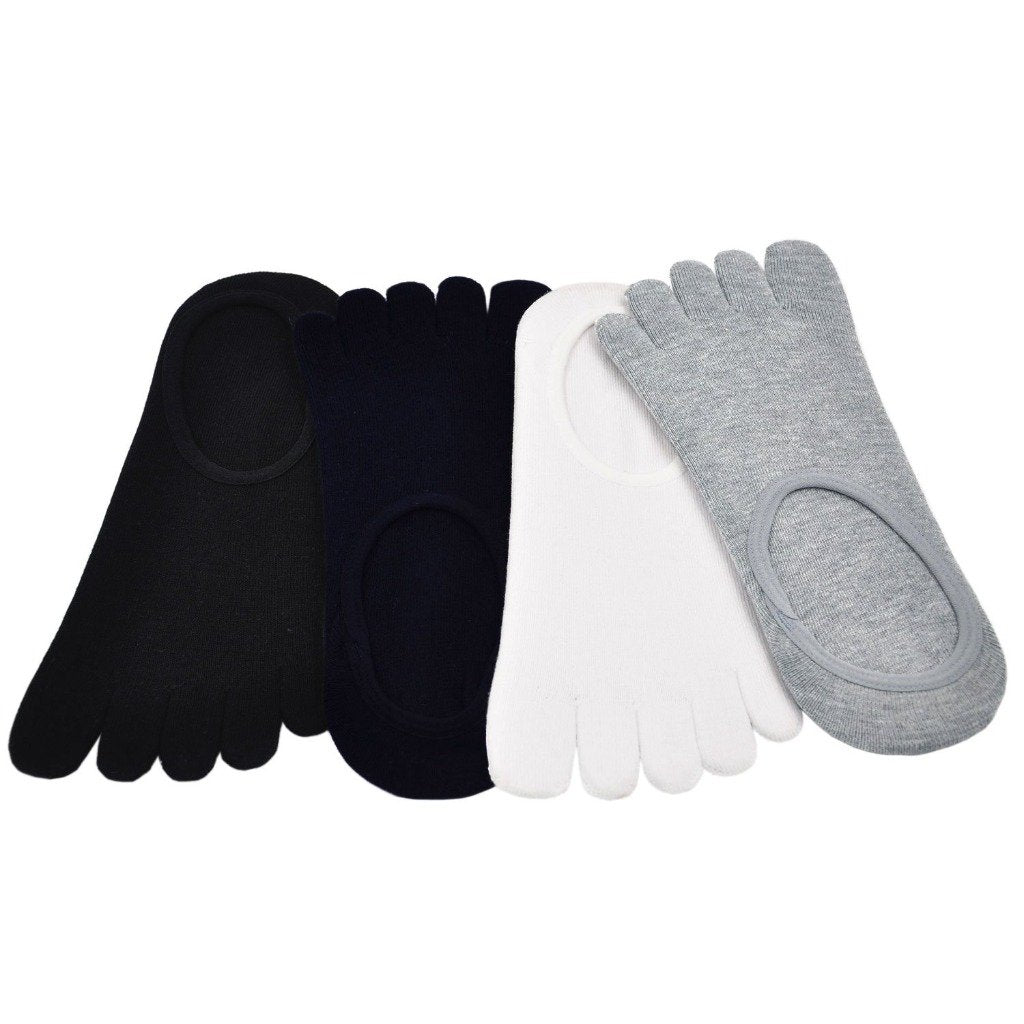 4 pairs toe socks for men