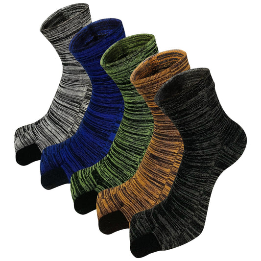 ZFSOCK's Two Toe Men's Socks - Comfortable and Stylish Footwear (5 Pairs)