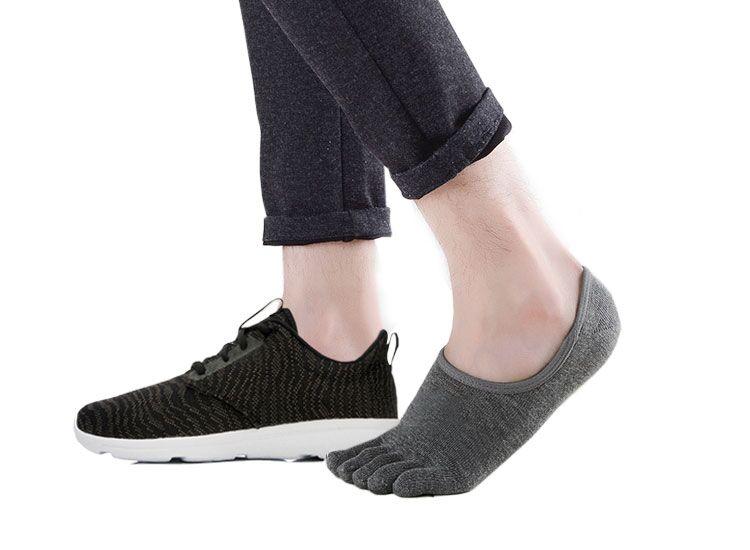 grey no show socks for men