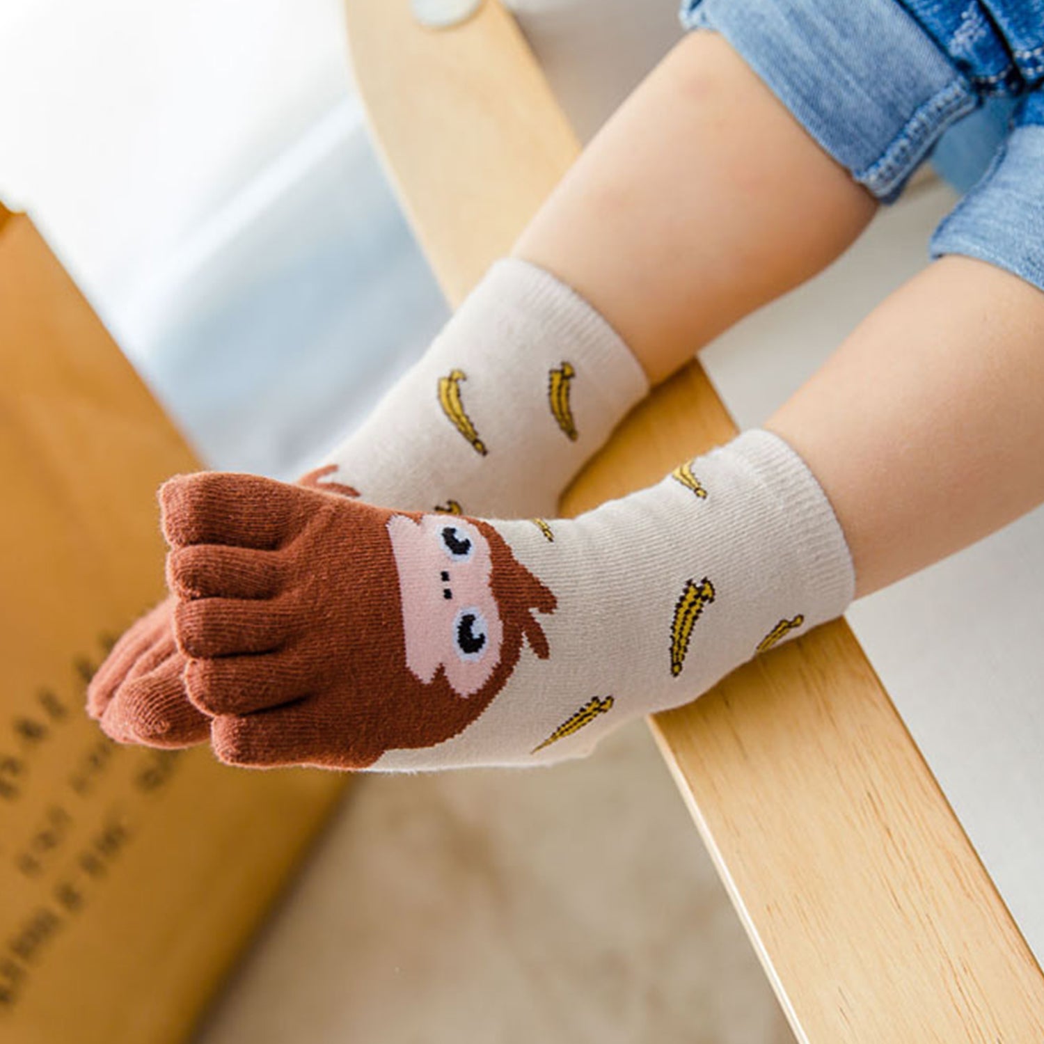 monkey banana socks for kids