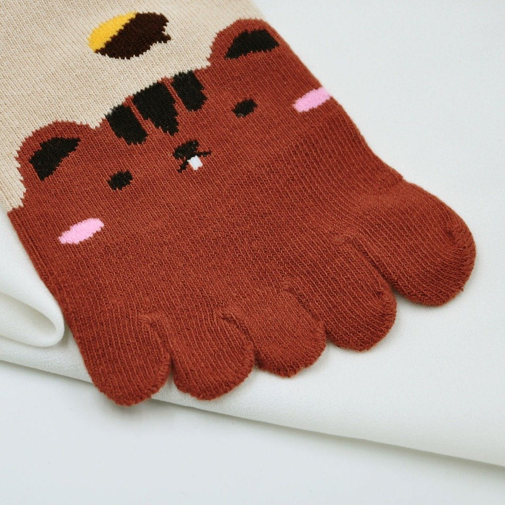 cute animal 5 finger socks for kids