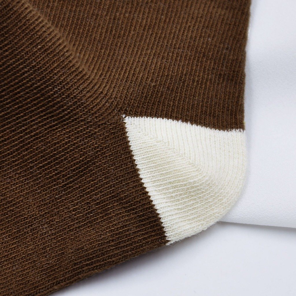 brown cotton socks for kids