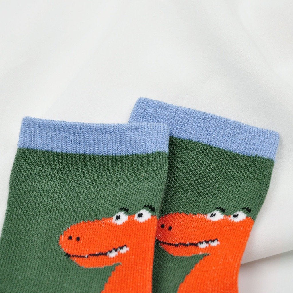 cotton dinosaur socks for boys