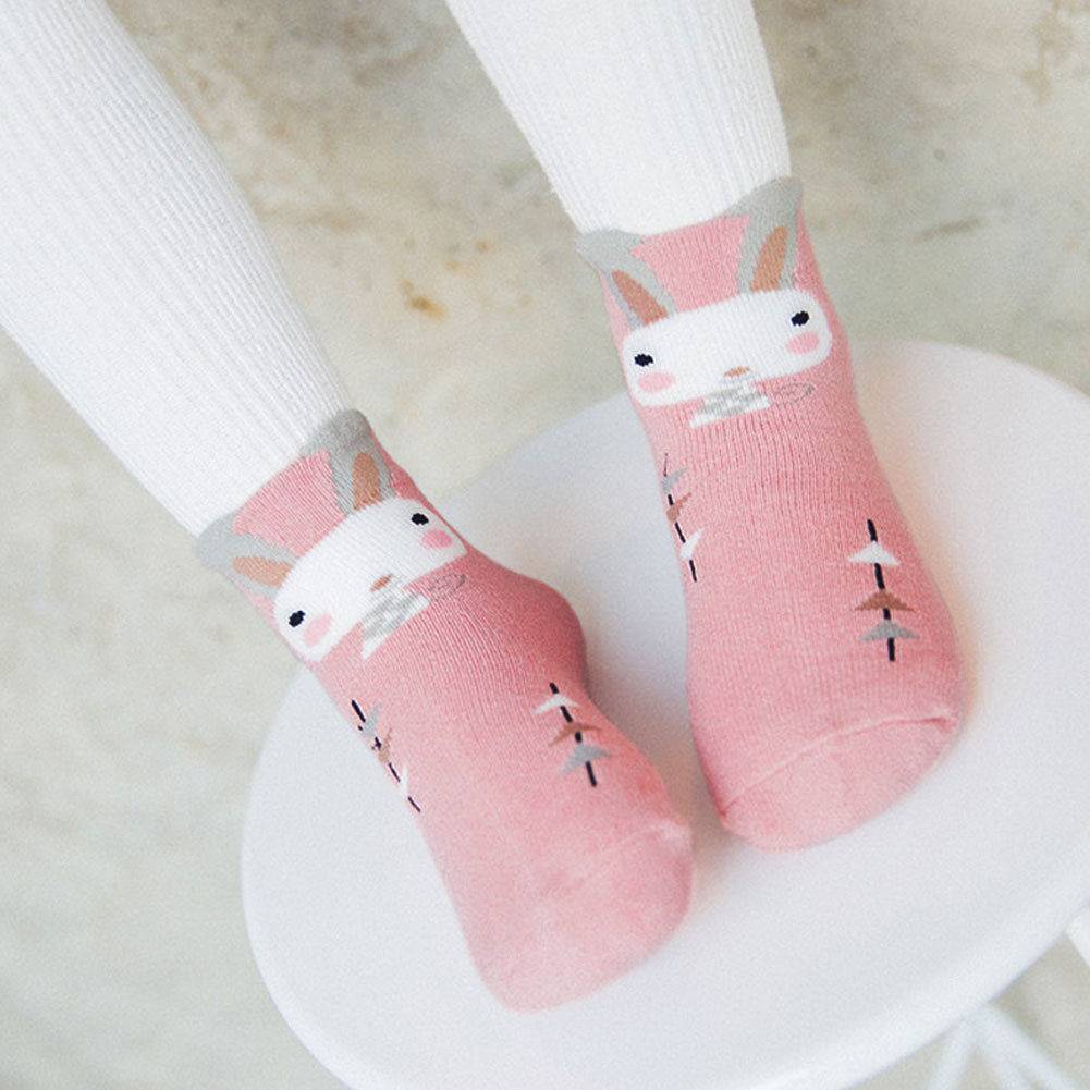 pink bunny socks for kids