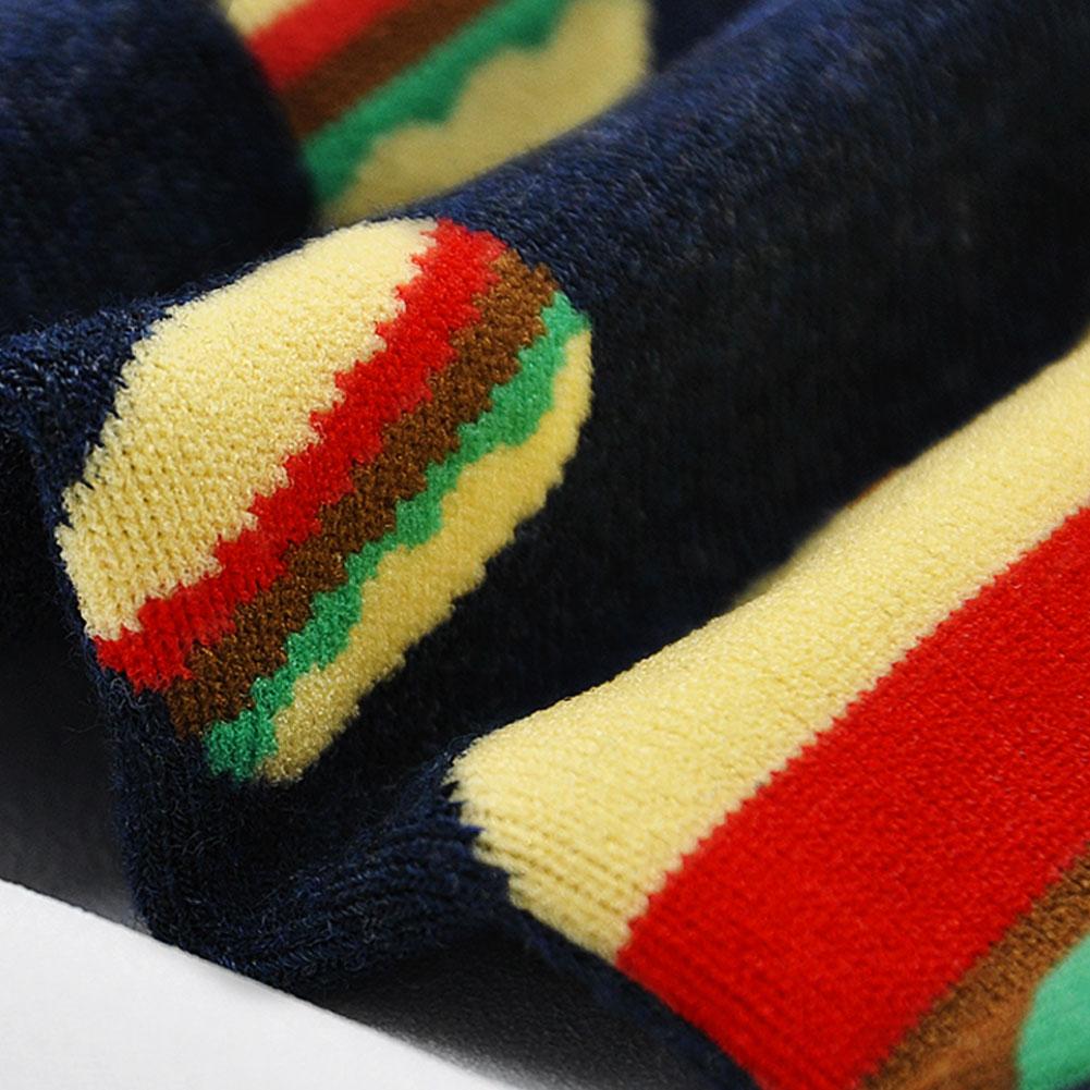 cute cotton burger socks 