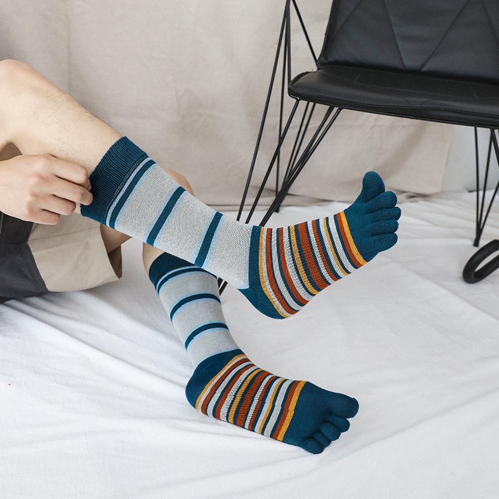 stripes hiking executive socks for men