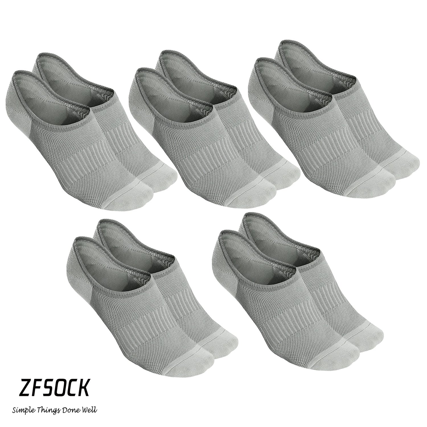 grey no show socks for women