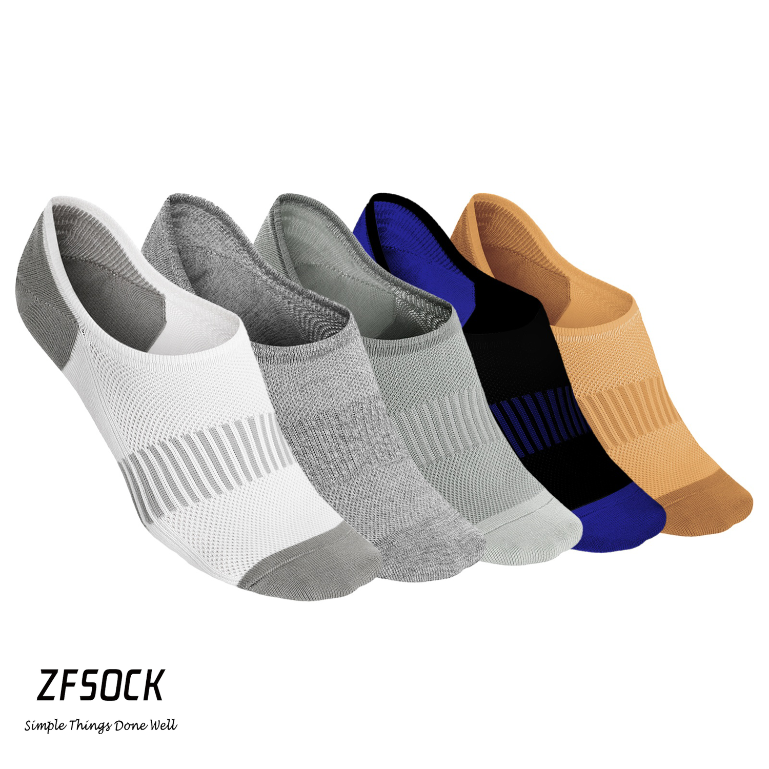 plain invisible socks for men