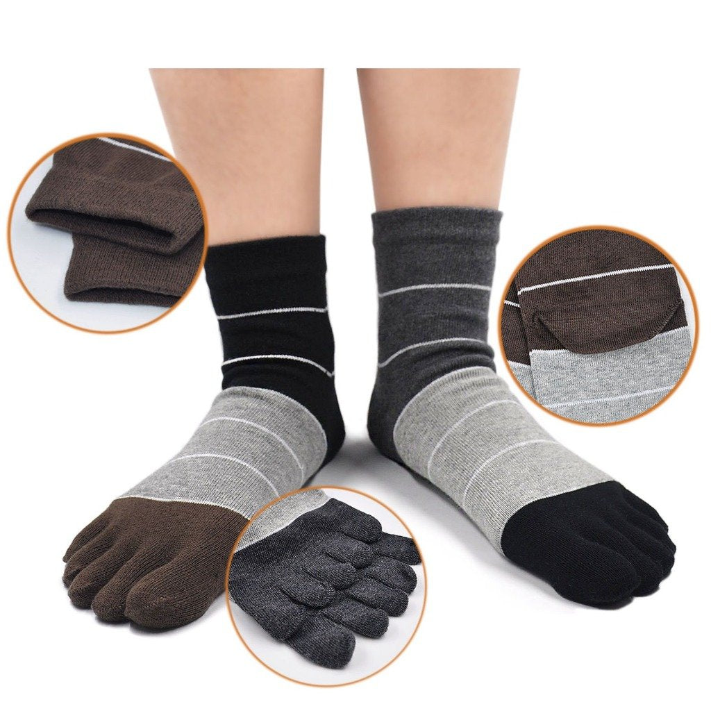 5 finger slipper socks for men