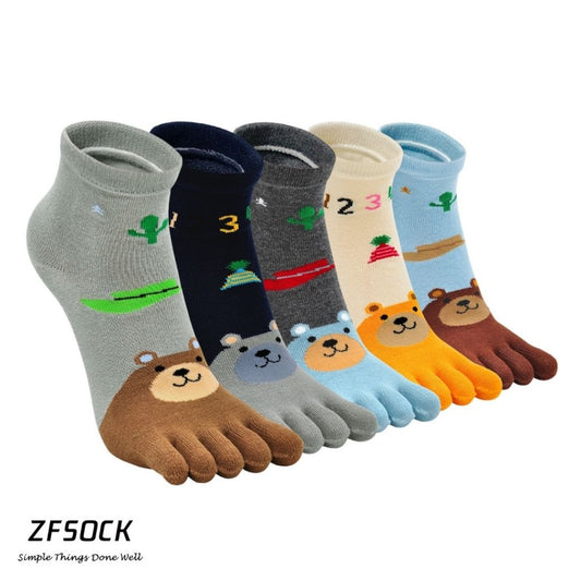 kids socks with bear heads