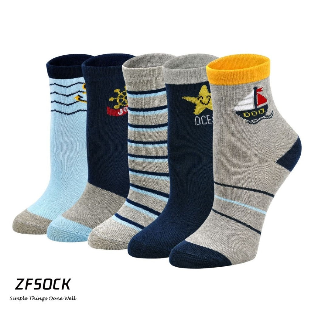 cotton navy marine socks for kids