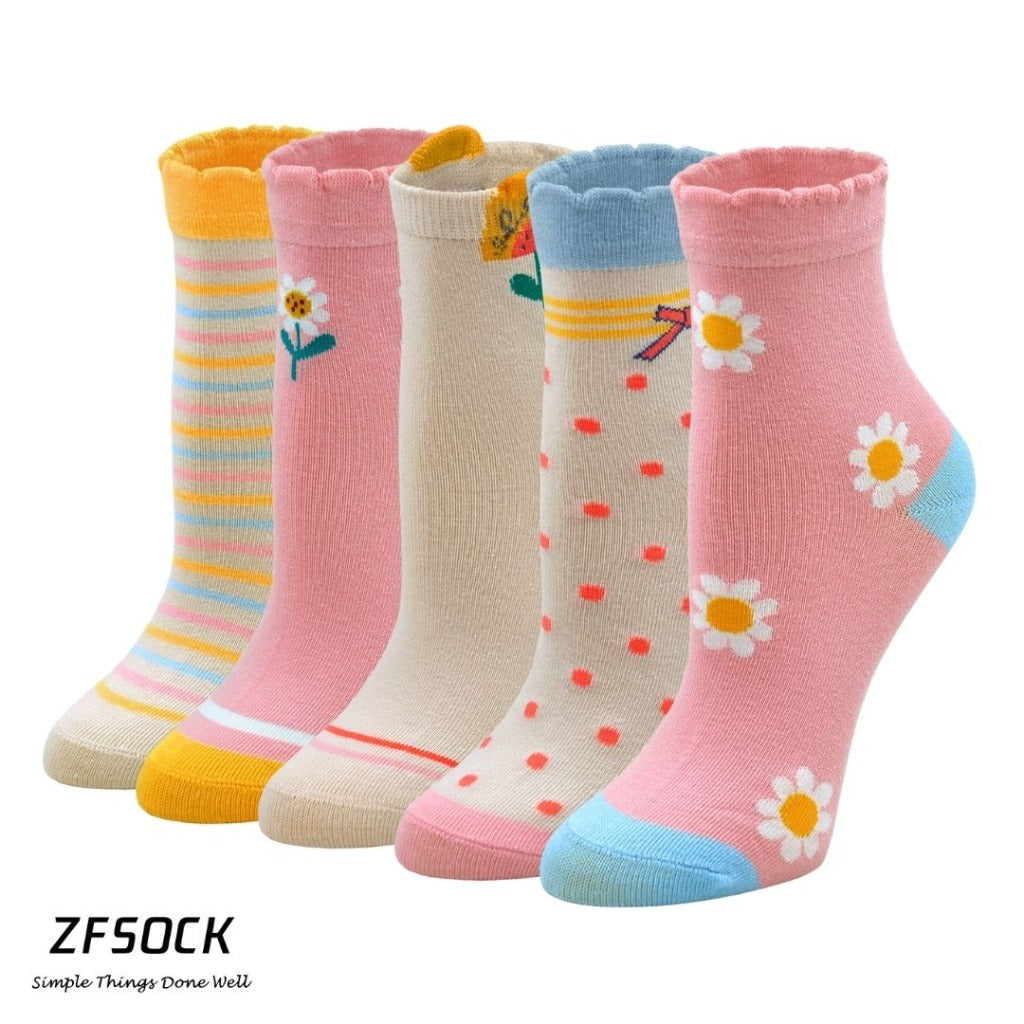 fun floral socks for kids